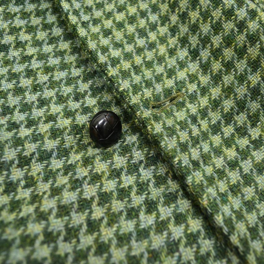 1950s- LL Bean Cursive Tag Houndstooth Unstructured Jacket... L