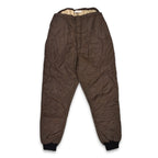 60's~ SEARS ROEBUCK Ted Williams Dark Brown Quilting Pants...