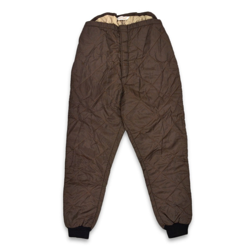 60's~ SEARS ROEBUCK Ted Williams Dark Brown Quilting Pants...