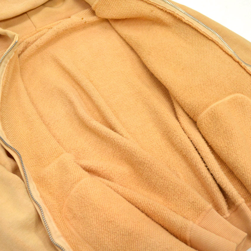 60's Faded Color Sweat Zip Up Hoodie with Separate Pockets...