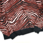~90's ZUBAZ NFL Zebra Print Sweat Hoodie ... M