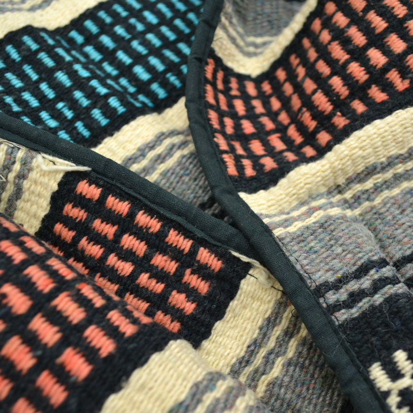 1940's~ Guillermo Guevara MEXICAN RUG VEST...