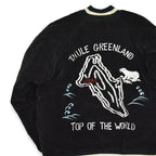 1950s THULE GREENLAND SOUVENIR JACKET (Sukajan, black velvet)...
