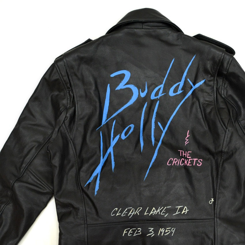 1990's WILSONS THE CRICKET Buddy Holly RIDERS JACKET... L