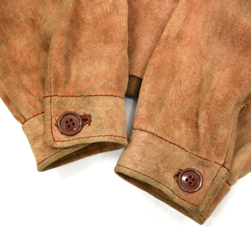 1960's~ NUBUCK LEATHER PULLOVER SHIRTS...