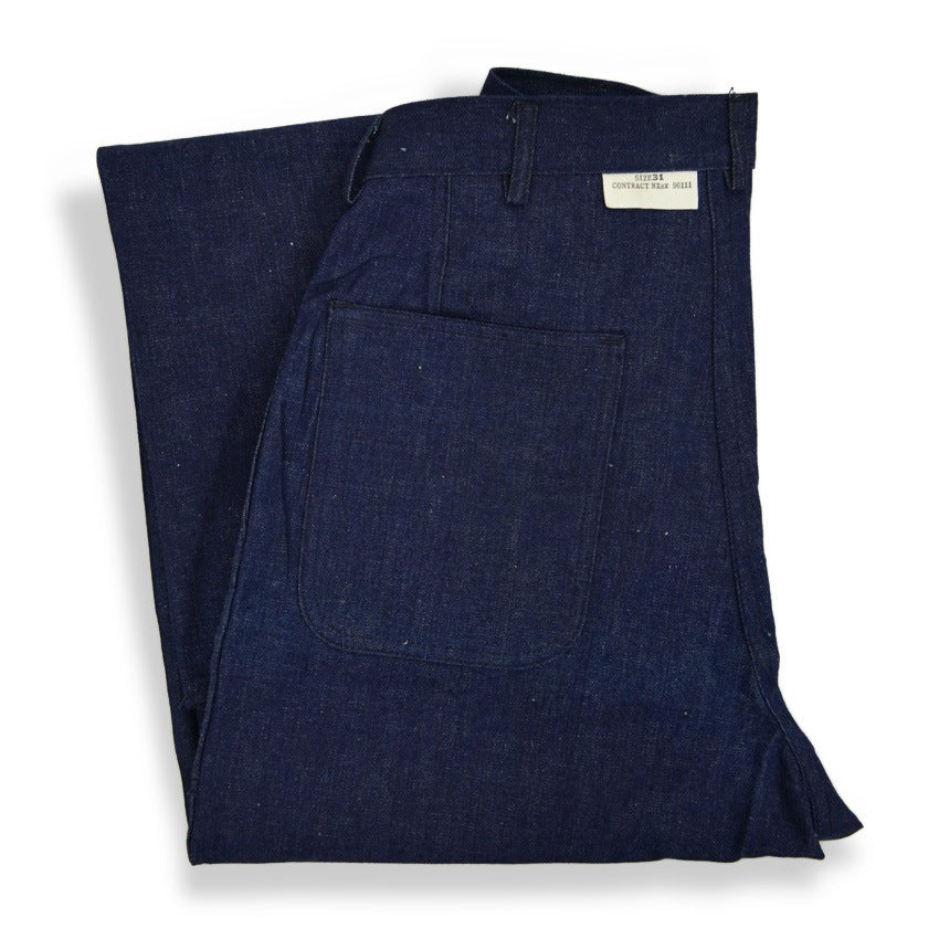 1940's DEADSTOCK USNAVY WW2 DENIM TROUSERS...W31