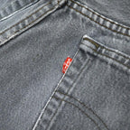 1980's Levi's 501 FADED BLACK DENIM PANTS... W32 L32