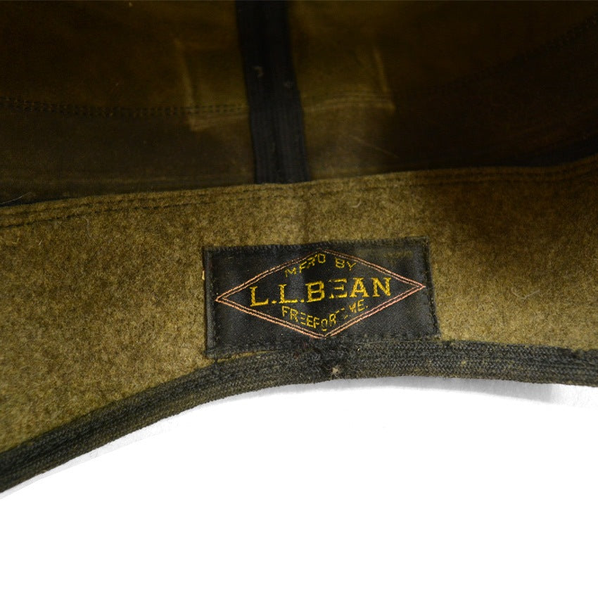 1930's LLBEAN HUNTING LEATHER CAP...71/8