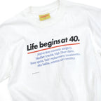 1990's LAKE STREET SHIRTS " 人生は40歳から " T-shirt ... L