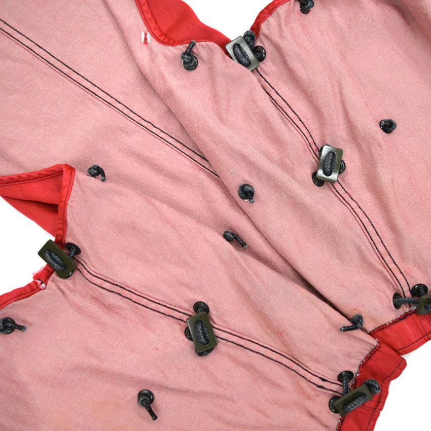 1960's USNAVY FLIGHT DECK CREW VEST RED...L/XL