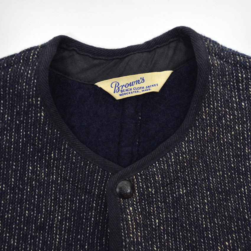 1950's BROWN'S BEACH VEST NAVY ... Fits like 36