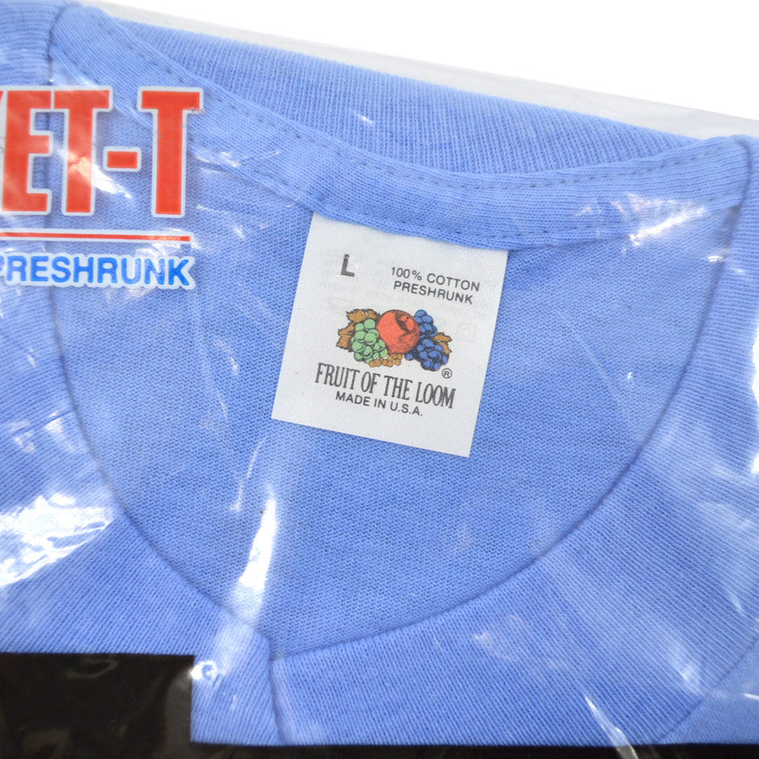 ~1990's Deadstock FRUIT OF THE LOOM POCKET-T LIGHT BLUE ... L
