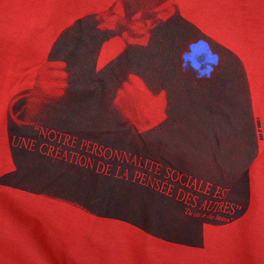 ~1990s Deadstock MAN AT WORK Marcel Proust Novelist T-shirt ... XL