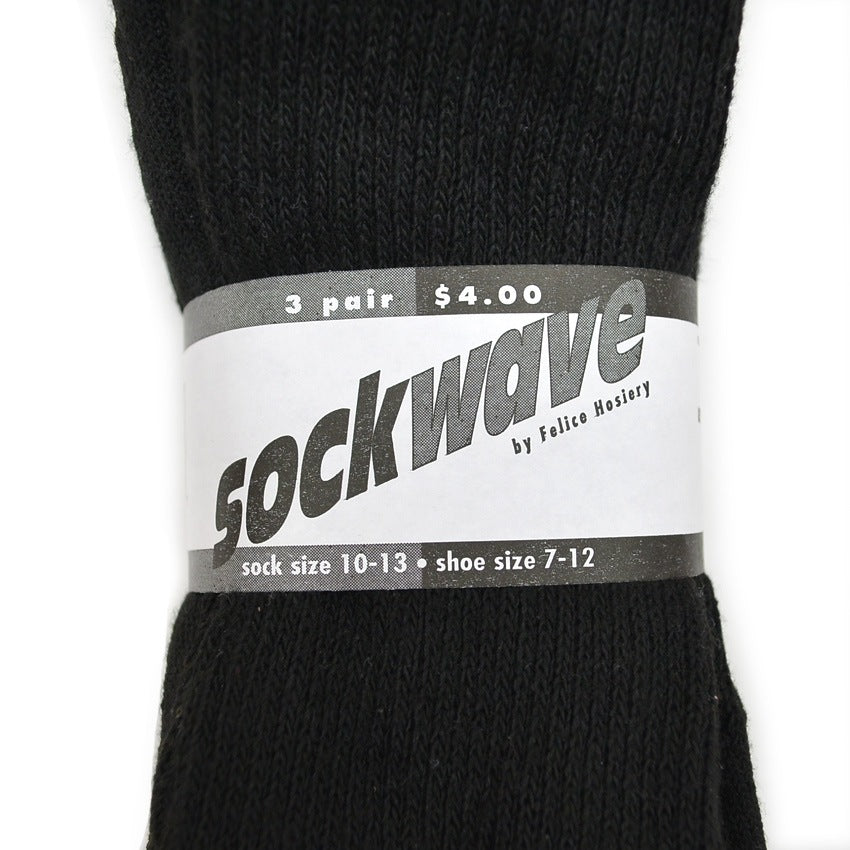 sockwave by Felice Hosiery Hanes Socks Black ... 3-pair set