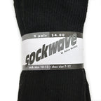 sockwave by Felice Hosiery Hanes Socks Black ... 3-pair set