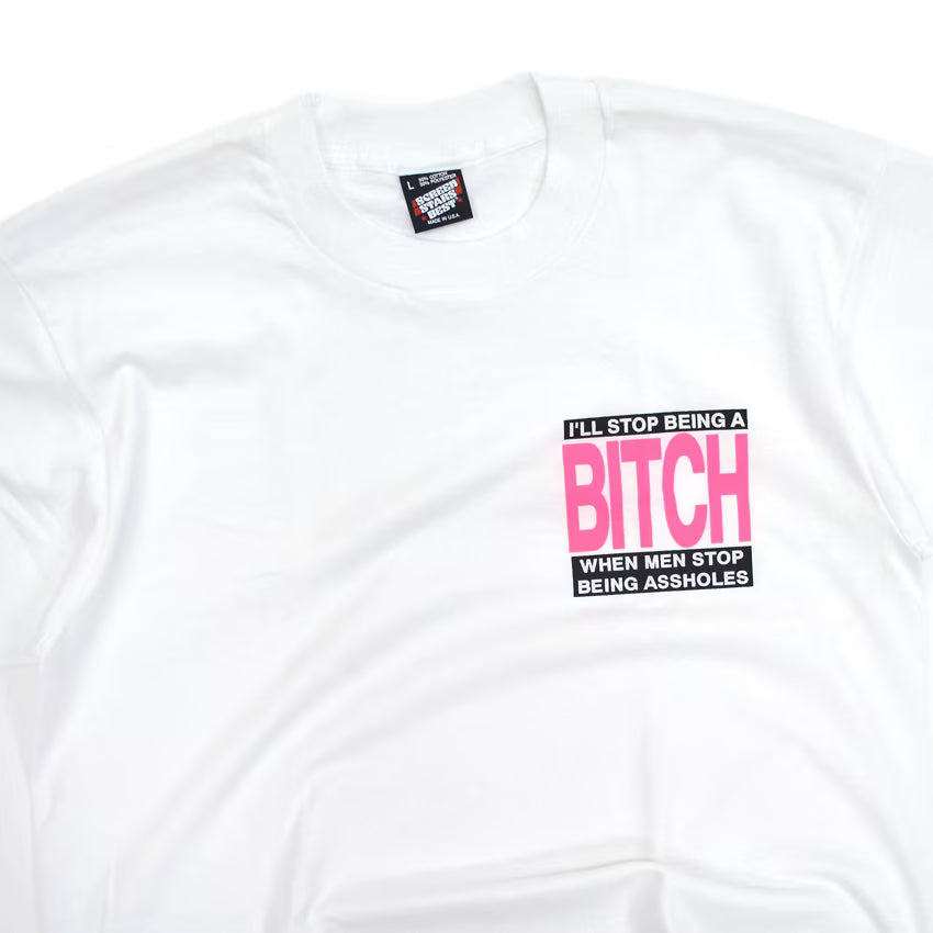 1980s Deadstock SCREEN STARS BEST One-Point Bitch!! T-SHIRT ... L