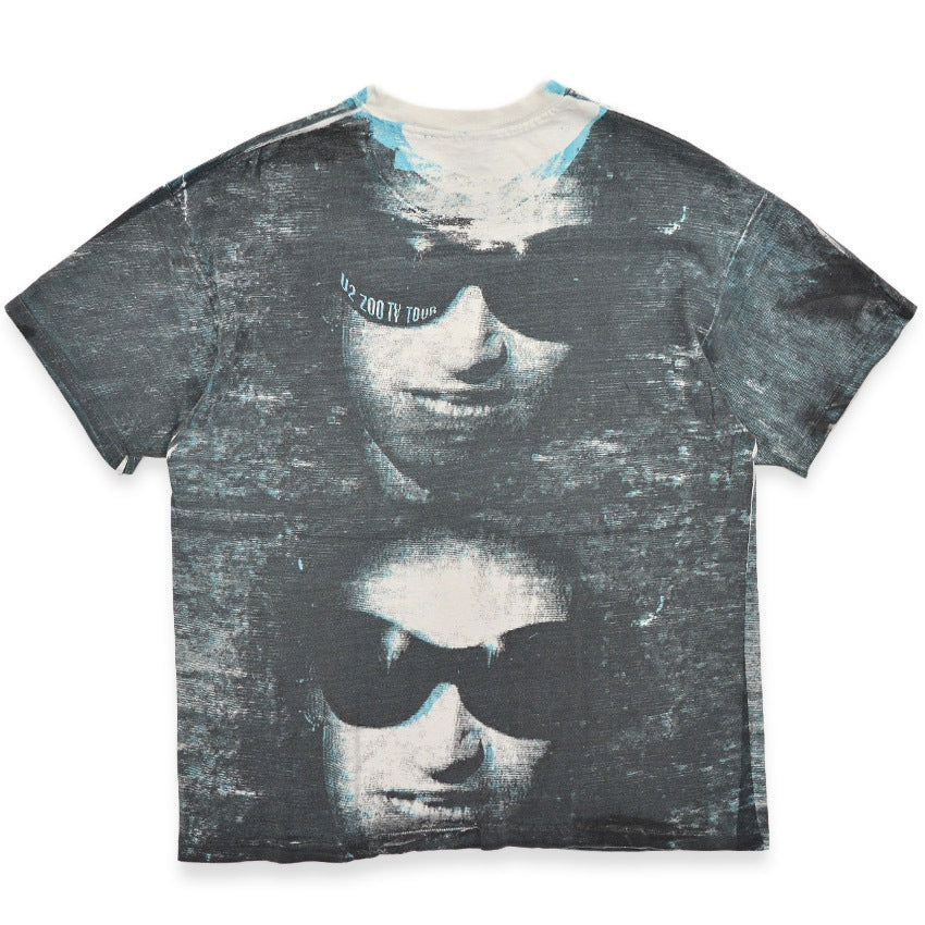 1990's Hanes U2 ZOO TV TOUR ALL OVER PRINT T-SHIRT... XXL