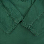 1960's~ USARMY SHIRT, AGGRESSOR COTTON SATEEN GREEN SHADE 255... L