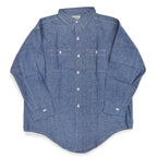 ~1950's DEADSTOCK AUTO BRAND CHAMBRAY SHIRT... 18