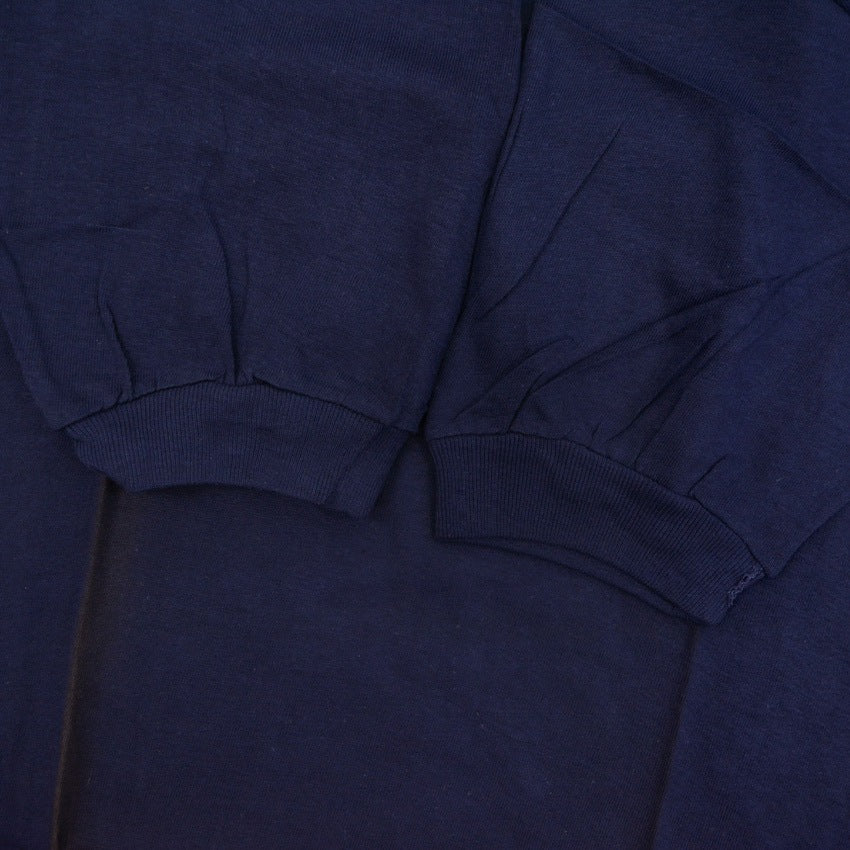 1980's DEADSTOCK EUREX Paki cotton POCKET PACK TEE NAVY... XL