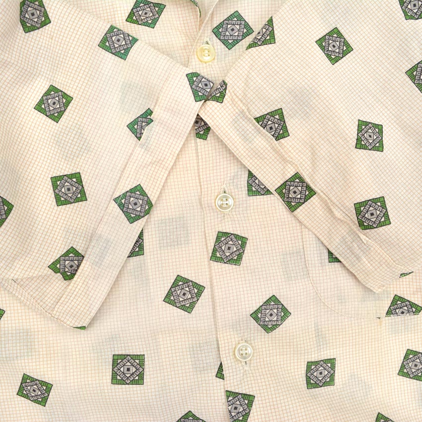 〜1960's California Native Pattern S/S Shirt ... S