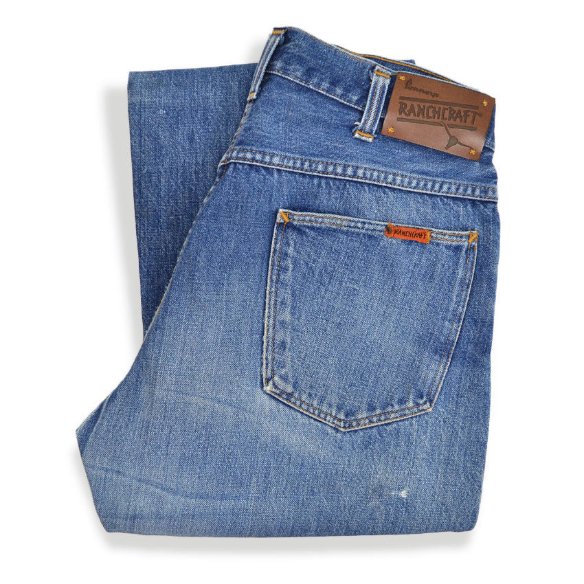 1960's~ Penney's RANCHCRAFT DENIM PANTS Both ears... W31 L32