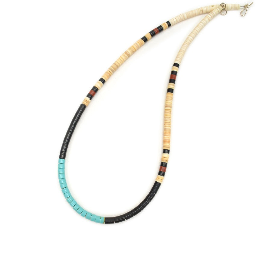 SANTO DOMINGO TURQUOISE & SHELL NECKLACE... NEW