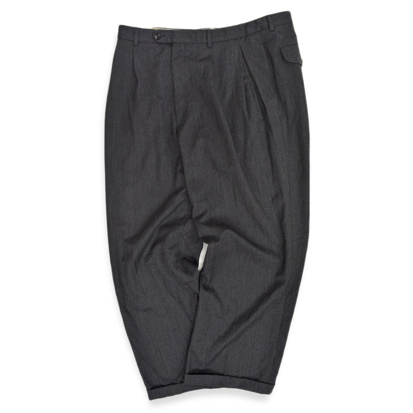 1980s Gucci Old Gucci Charcoal Grey Wool Slacks... W37 L28