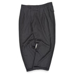 1980s Gucci Old Gucci Charcoal Grey Wool Slacks... W37 L28