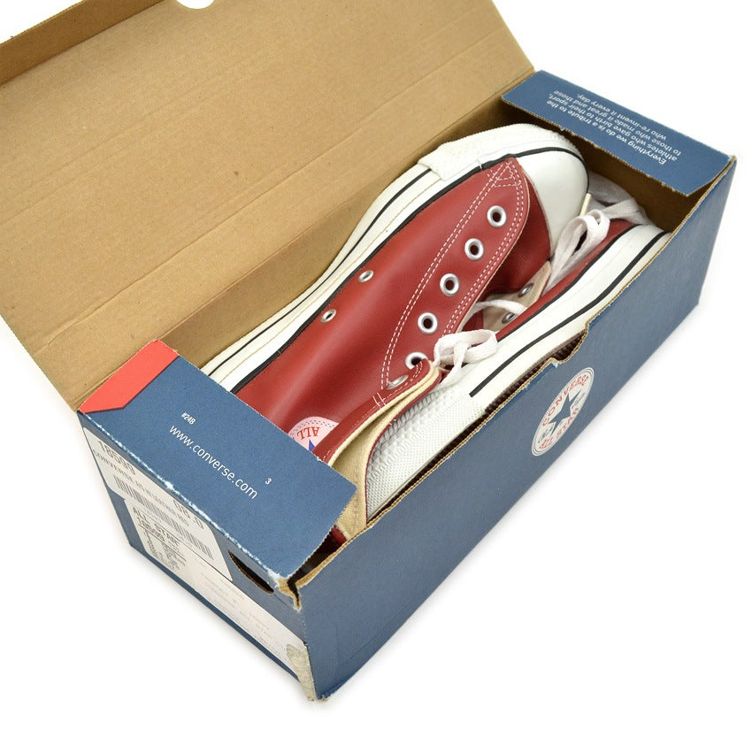 1990's DEADSTOCK CONVERSE ALLSTAR HI LEATHER RED...8
