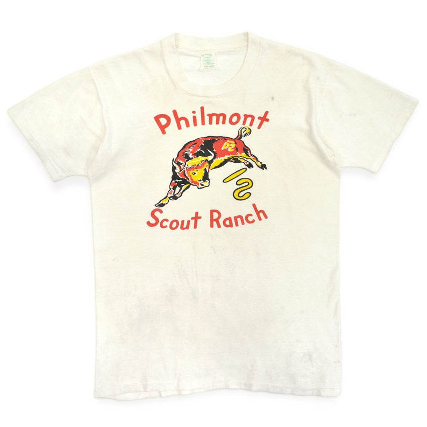 〜1960's B.S.A. PHILMONT SCOUT LUNCH T-SHIRT ... LARGE