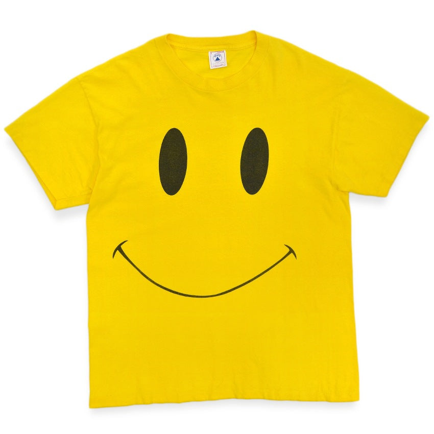 1990's DELTA SMILEY FACE PRINT T-SHIRT ... L