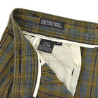 1980s- GENERRA COLLECTION Linen x Cotton Plaid Slacks... W32 x L31