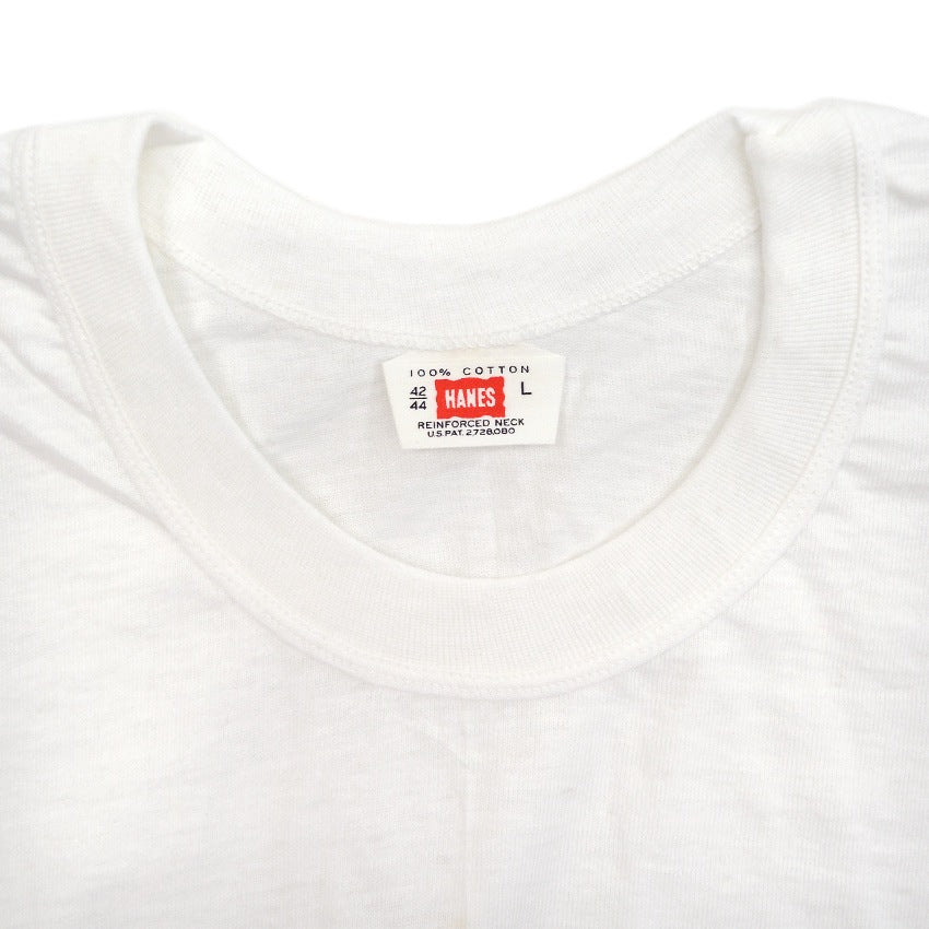 〜1960's DEADSTOCK HANES PLAIN T-SHIRTS 2枚セット ... L