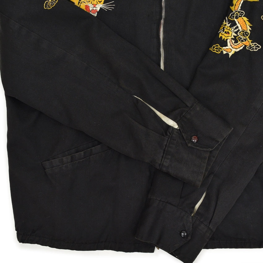 1960s VIETNAM SOUVENIR JACKET (Vietnamese style jacket) 65-66 with embroidered name...