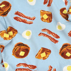 1990's~ BREAKFAST FLANNEL PAJAMA SHIRT...