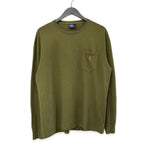 1990's~ Polo by Ralph Lauren L/S T-SHIRT OLIVE GREEN... M