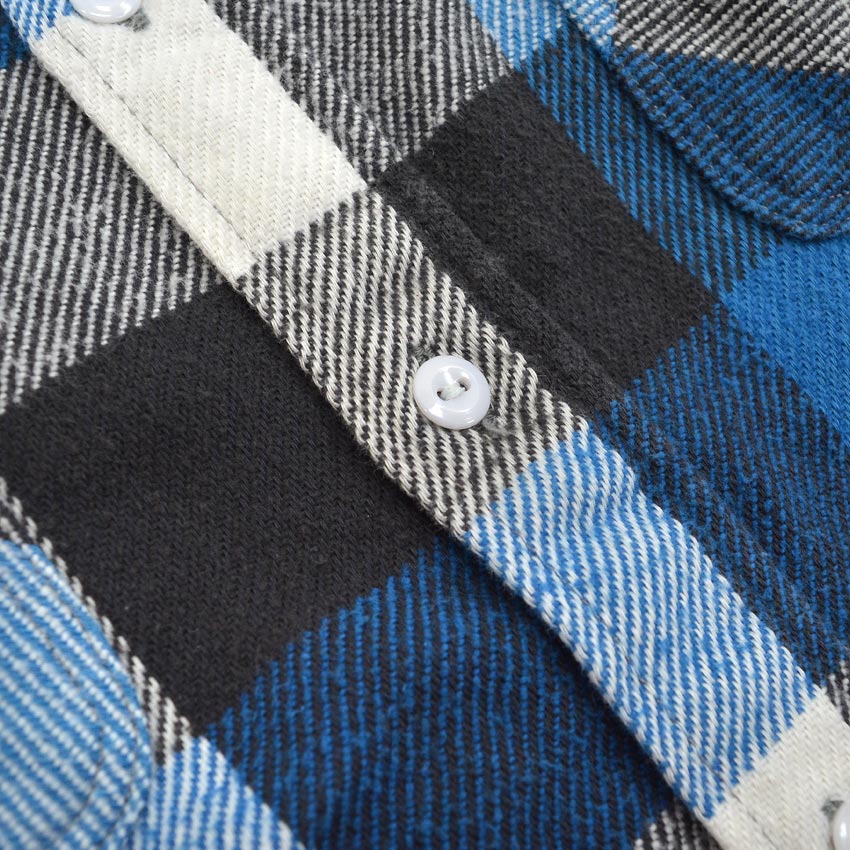 1970's~ BIGMAC BLOCK PLAID FLANNEL SHIRT... LARGE