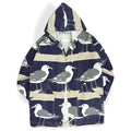 1980's~ MICHIGAN RAG CO. ALL OVER HAND PRINT JACKET...S/M