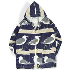 1980's~ MICHIGAN RAG CO. ALL OVER HAND PRINT JACKET...S/M