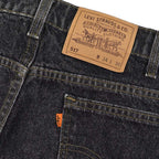 1990's Levi's 517 BLACK DENIM PANTS... W33 L28
