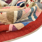 OLD PATCHWORK MOZAIQ QUILT... 158cm×183cm