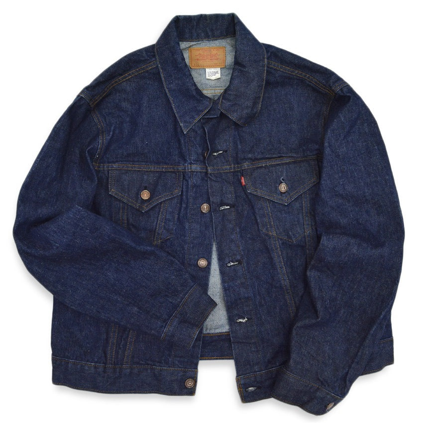 1970's Levi's 70505 small-e DENIM JACKET DARK... 46
