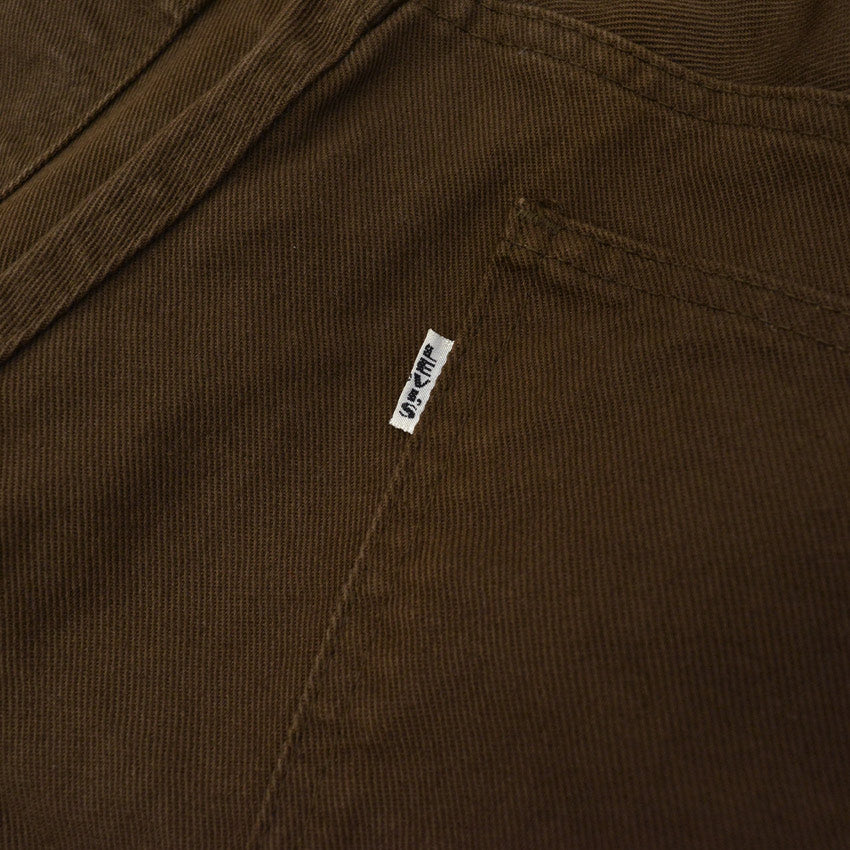 1960's LEVI'S 518 BIG-E BROWN Katsuragi COTTON TWILL PANTS ... W33 L33