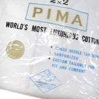 1960's DEADSTOCK LUXURIOUS PIMA COTTON WHITE SHIRT ... 161/2