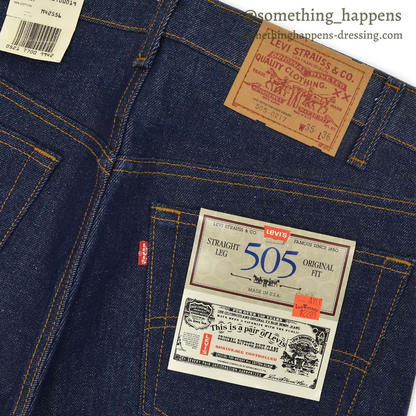 1980's DEADSTOCK Levi's 505 DENIM PANTS... W35 L36