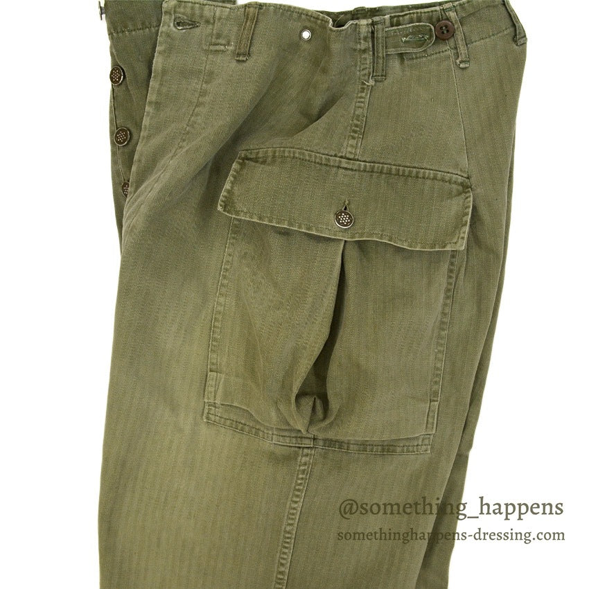 1940's U.S.ARMY WW2 M-43 HBT PANTS ... W29 L31
