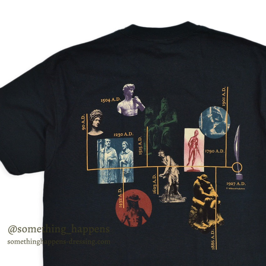 1990's〜 DEADSTOCK anvil WILDWOOD PRODUCTIONS ART SCULPTURE T-SHIRT ... XL