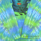 ~1990's WOMAN FACE IN WATER ART TIE DYE L/S T-SHIRT ... Fits like XL