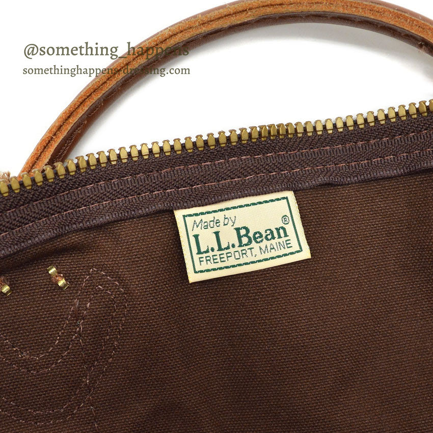 1980's DEADSTOCK LLBEAN DUFFLE BAG WITH ORIGINAL STRAP...